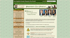 Desktop Screenshot of lacountypropertytax.com